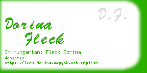 dorina fleck business card